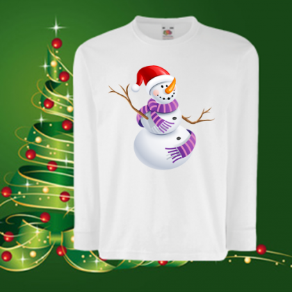 Детска коледна блуза-Снежен човек 2