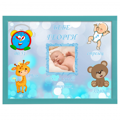 Постер- визитка за момче