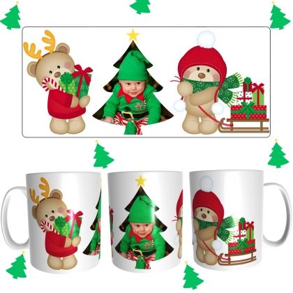 Коледна чаша с ваша снимка