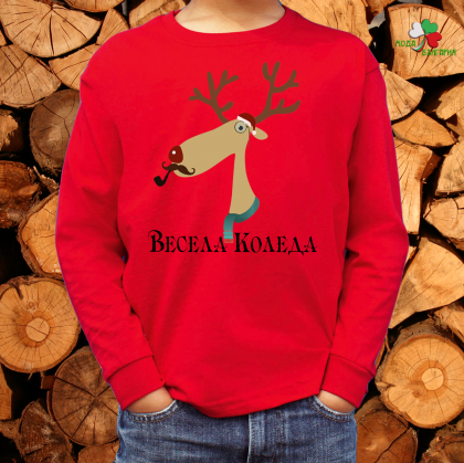 Детска коледна блуза- Весела Коледа