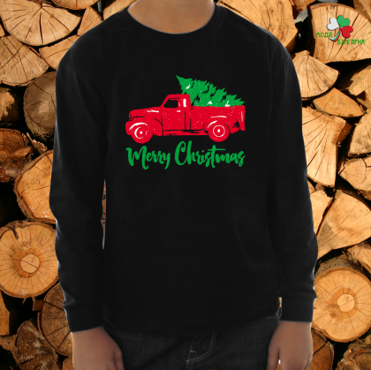 Детска коледна блуза-  Коледен камион