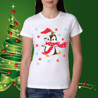 Коледна забавна тениска