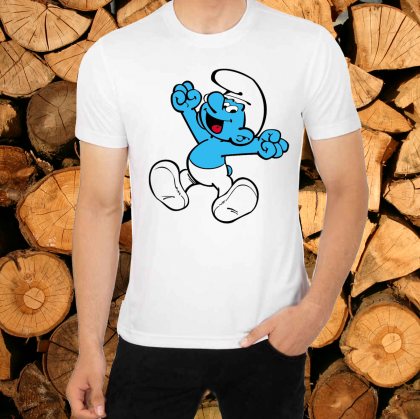 Мъжка тениска -  Смърф