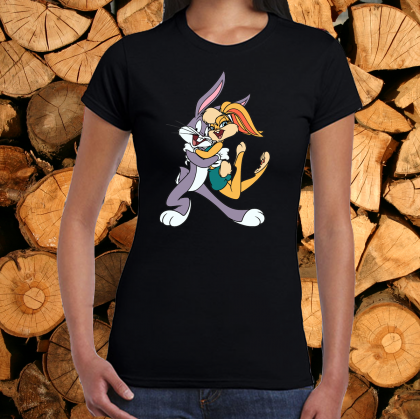 Дамска черна тениска- Лола