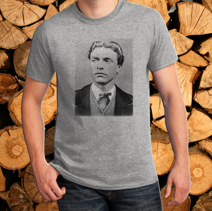  Мъжка тениска с образа на Васил Левски