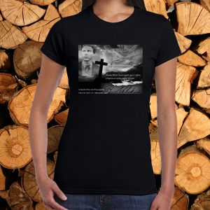 Дамска черна тениска - Васил Левски