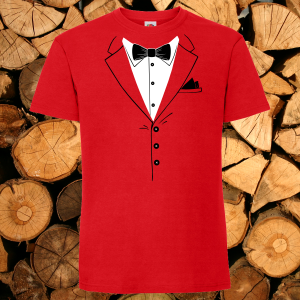 Мъжка червена тениска - Костюм