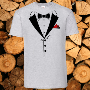 Мъжка сива тениска - Костюм