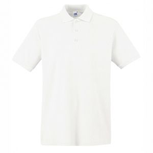 Мъжка бяла  тениска тип "поло"