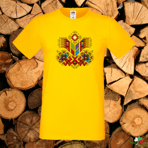 Мъжка жълта тениска - Дървото на живота