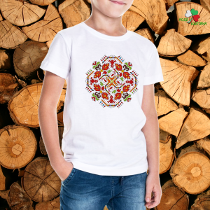 Детска тениска с фолклорни мотиви