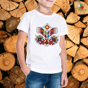 Детска тениска с фолклорни мотиви