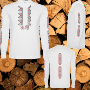 Мъжка блуза с мотиви на шевици .