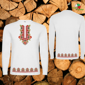 Мъжка  блуза с мотиви на шевици