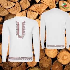 Мъжка блуза с мотиви на шевици .