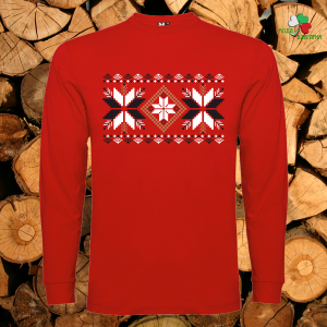 Мъжка  блуза с мотиви на шевици