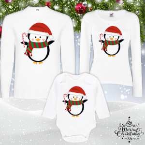 Коледен комплект-  Пингвин