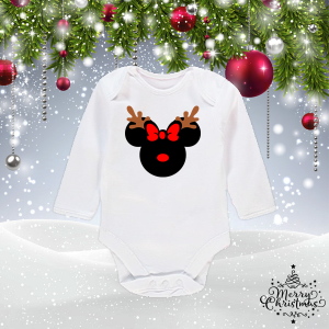 Коледно бебешко боди - Мики