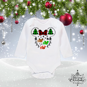 Коледно бебешко боди - Мики
