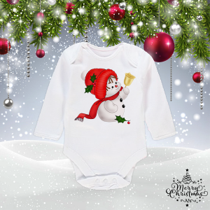 Коледно бебешко боди