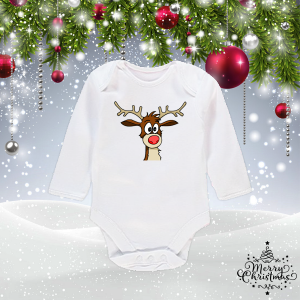Коледно бебешко боди