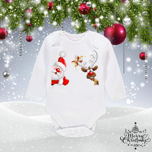 Бебешко боди- Весела Коледа