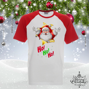Забавна коледна тениска- Хо Хо Хо