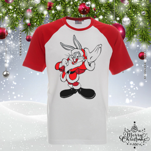 Забавна коледна тениска- Бъгс Бъни