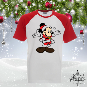 Забавна коледна тениска- Мики