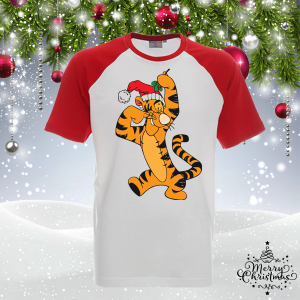 Забавна коледна тениска- Тигър
