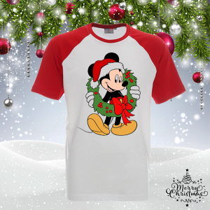 Забавна коледна тениска- Мики 