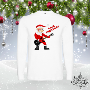 Мъжка коледна блуза-Рок Коледа