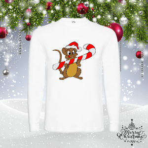 Мъжка коледна блуза- Мишле