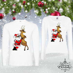 Комплект коледни блузи