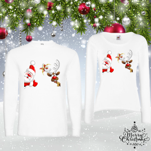 Комплект коледни блузи