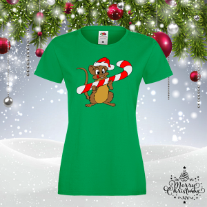 Забавна коледна тениска- Мишле