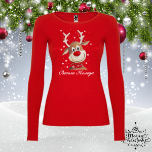 Забавна коледна блуза- Еленче