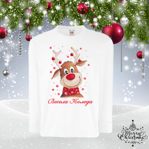 Детска коледна блуза - Еленче