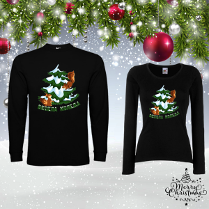 Комплект коледни блузи- Весела Коледа