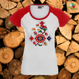 Дамска  тениска с народни мотиви