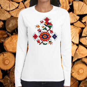 Дамска  блуза  с народни мотиви