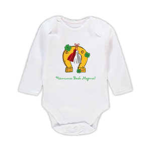 Бебешко забавно боди "Честита Баба Марта"