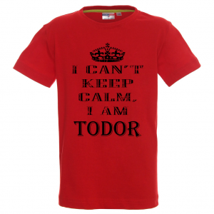 Цветна детска тениска "Keep calm"