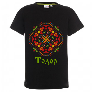 Цветна детска тениска с шевица