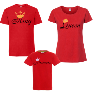 Семеен комплект - King, Queen and Princess