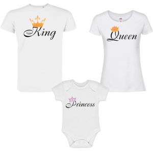 Семеен комплект - King, Queen and Princess