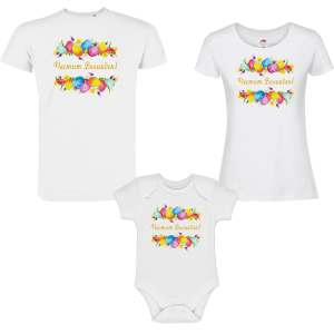 Семеен комплект с боди с великденски мотиви