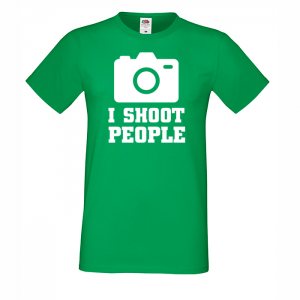 Мъжка тениска-  I SHOOT PEOPLE