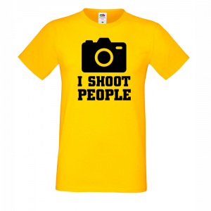 Мъжка тениска-  I SHOOT PEOPLE