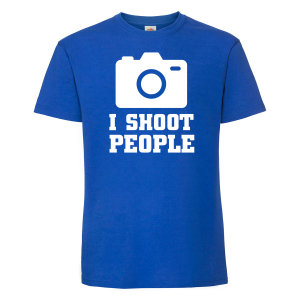 Мъжка тениска-  I SHOOT PEOPLE